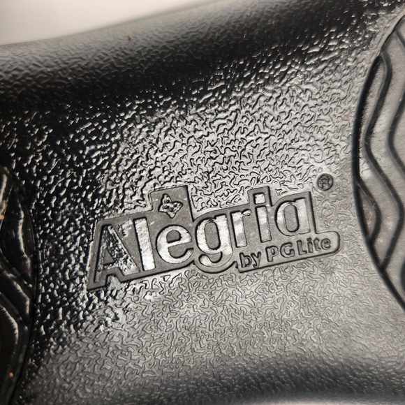 ALEGRIA Women's Joleen Shoes Size 7 Leather Mosaic Daisy Slip On Comfort Clogs - Picture 8 of 13